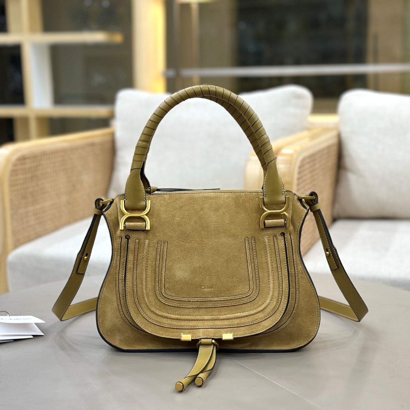 Chloe Small Marcie Bag Khahi Suede 281272