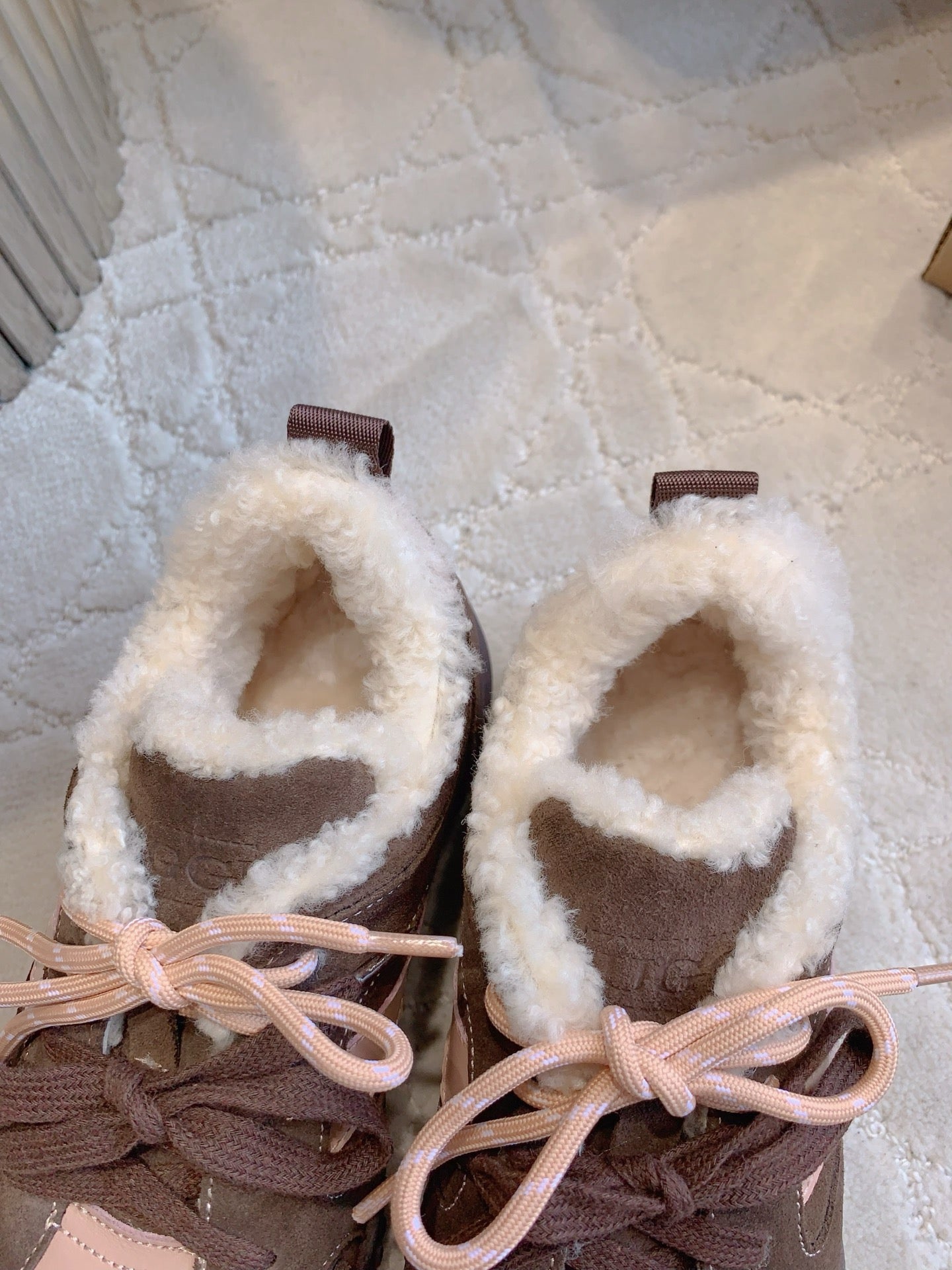 UGG Sneaker Pink Suede and Fleece 516900