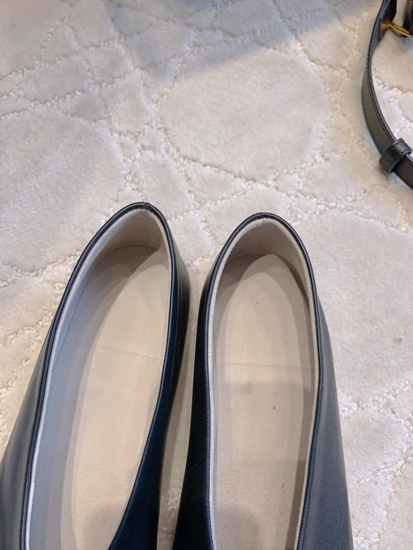 The Row 2025 Ballet Flat Black Sheepskin 557424