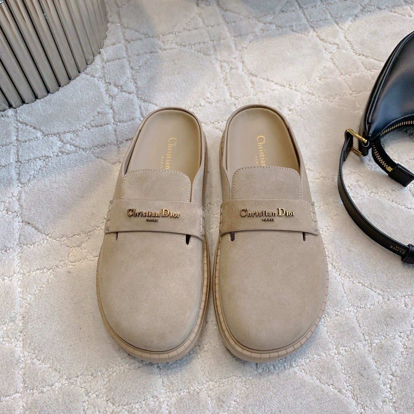 Dior Boy Mule Light Taupe Suede 615462