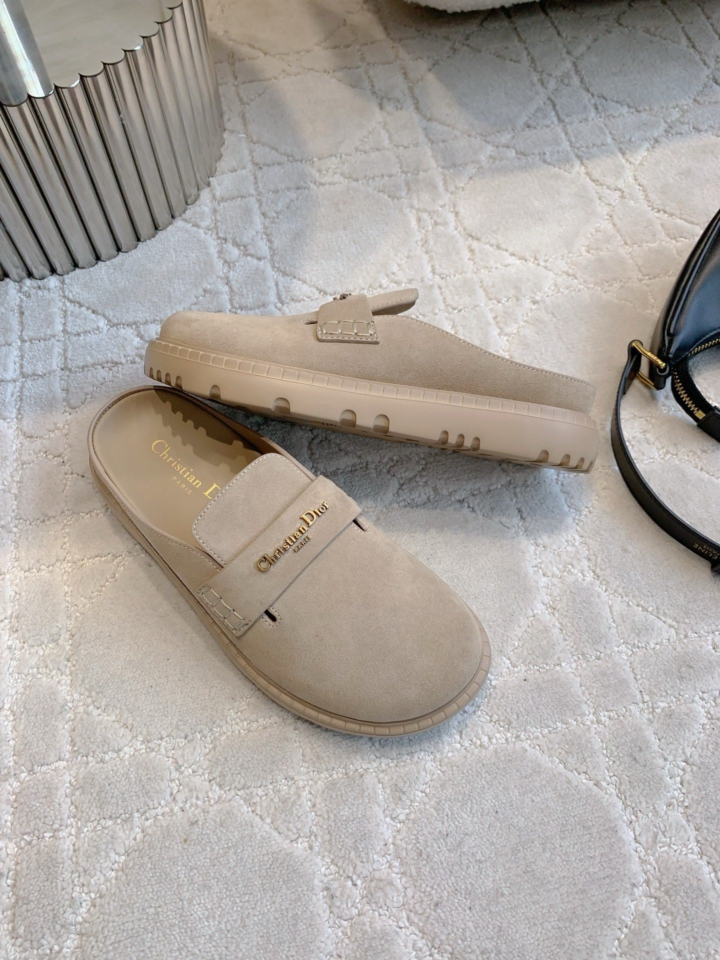 Dior Boy Mule Light Taupe Suede 615462