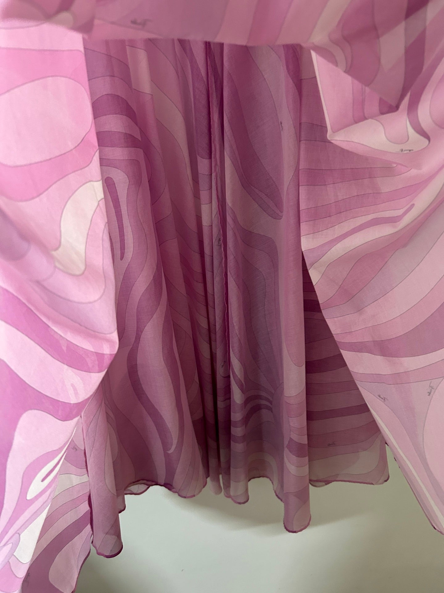 Pucci 26s Stella-Print Silk Maxi Dress Hot Pink Silk 391092