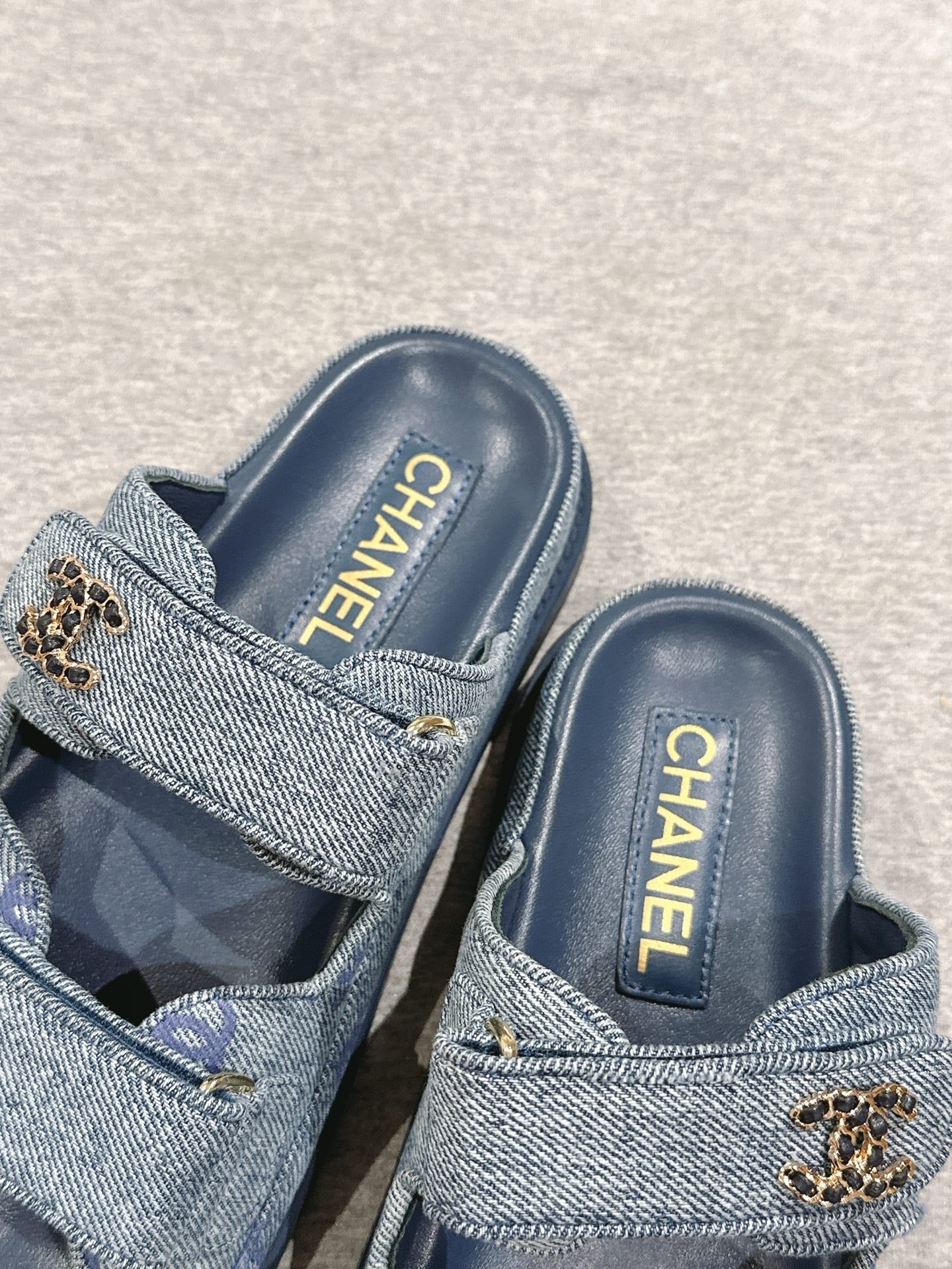 CC 25C Dad Sandals Mule Blue Denim 462220