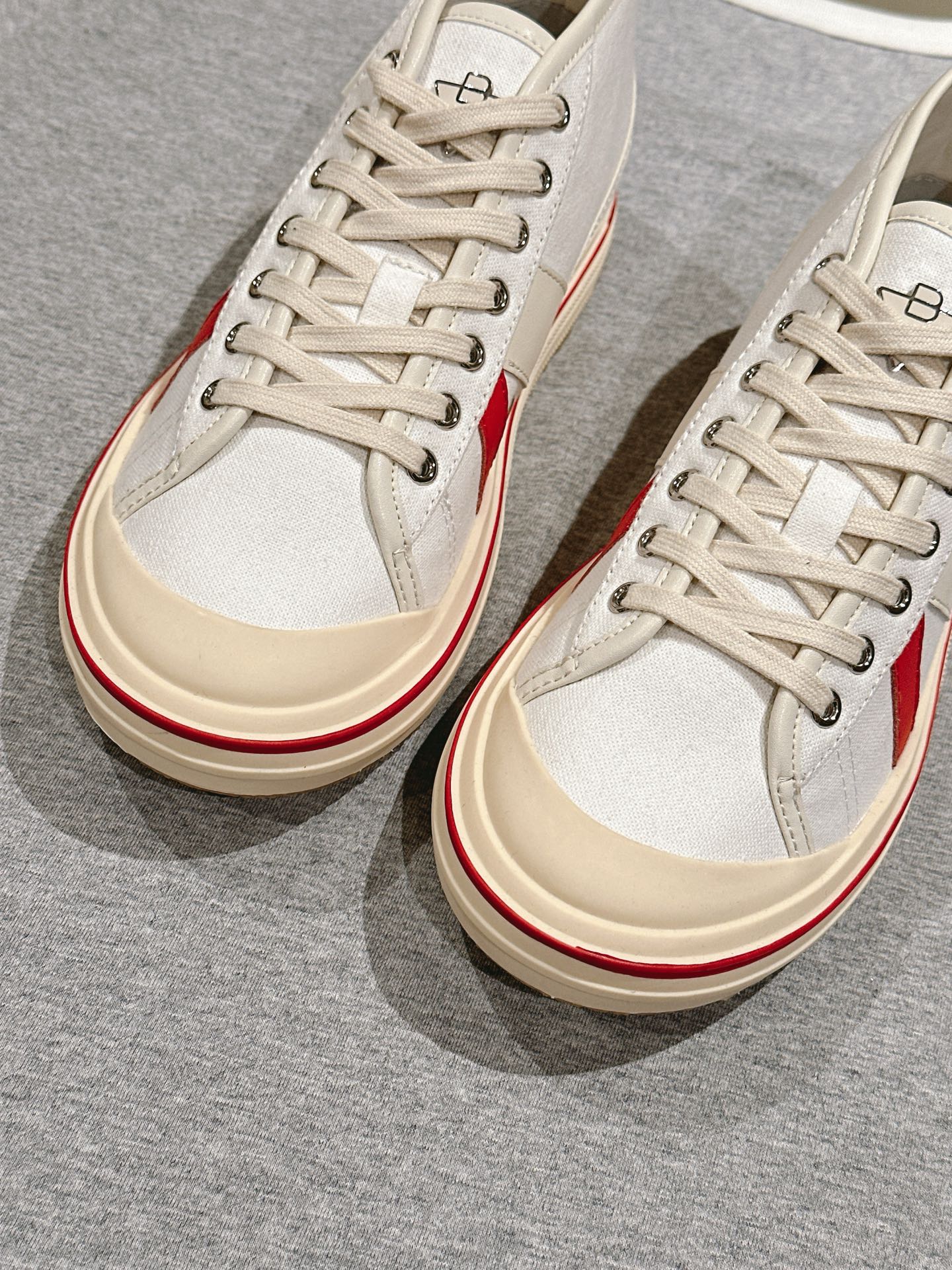 BV Eliot Sneaker White/Sea salt Cotton Calfskin 446197