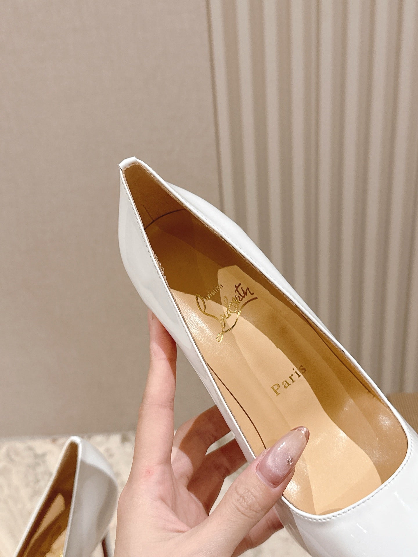CL 25s So Kate Pumps 95mm White Patent Leather 446678