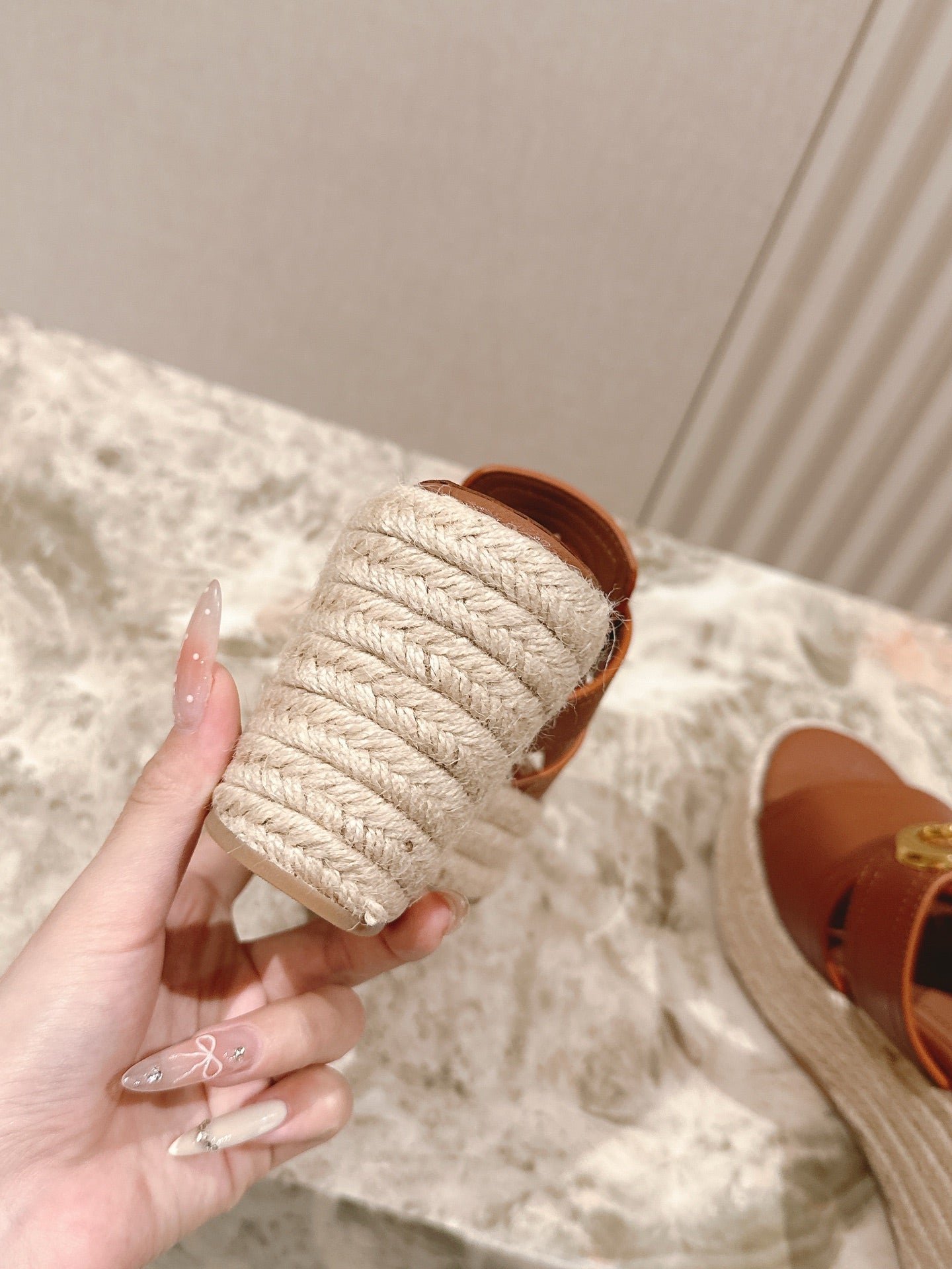 CD 30 Montaigne Wedge Slide 85mm Lambskin 483076