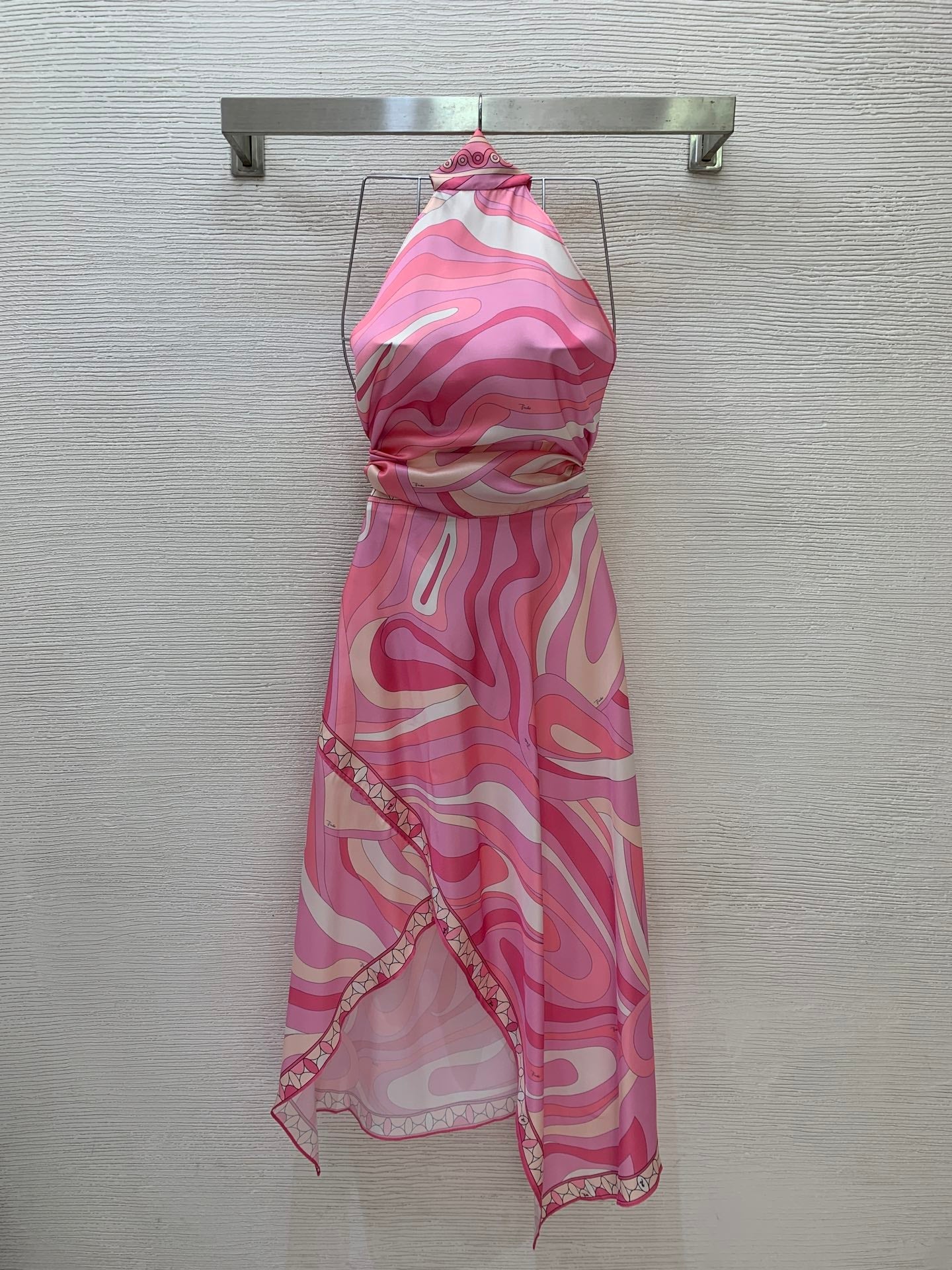 Pucci 26s Top Midi Skirt Silk Twill Fabric 406405