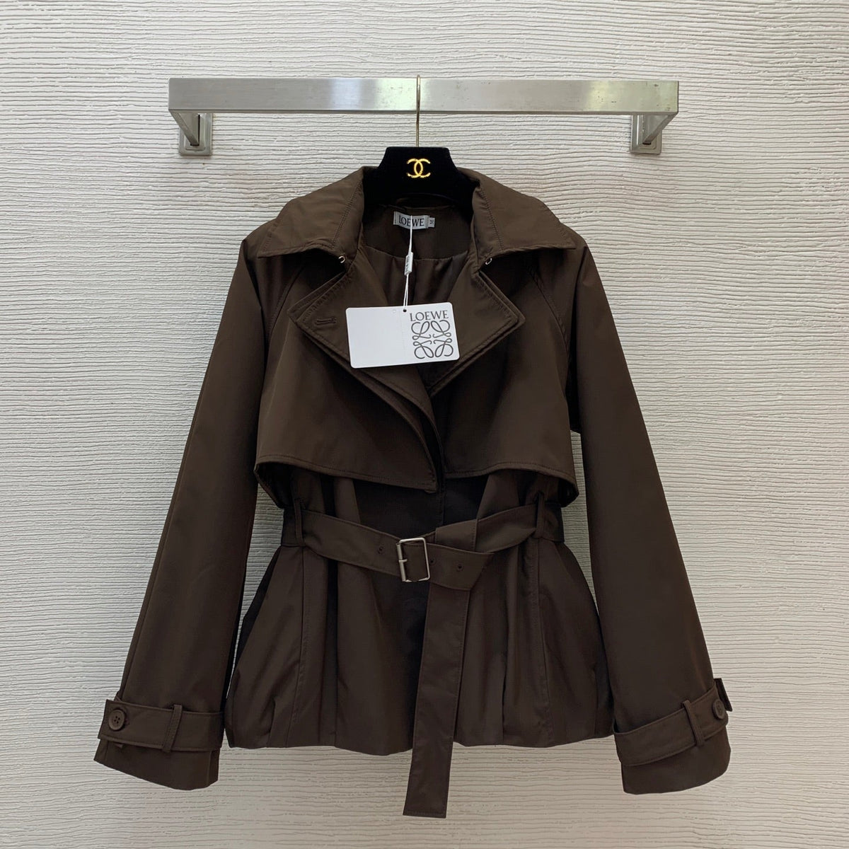 Loewe 26s Jacket Brown Cotton 445340