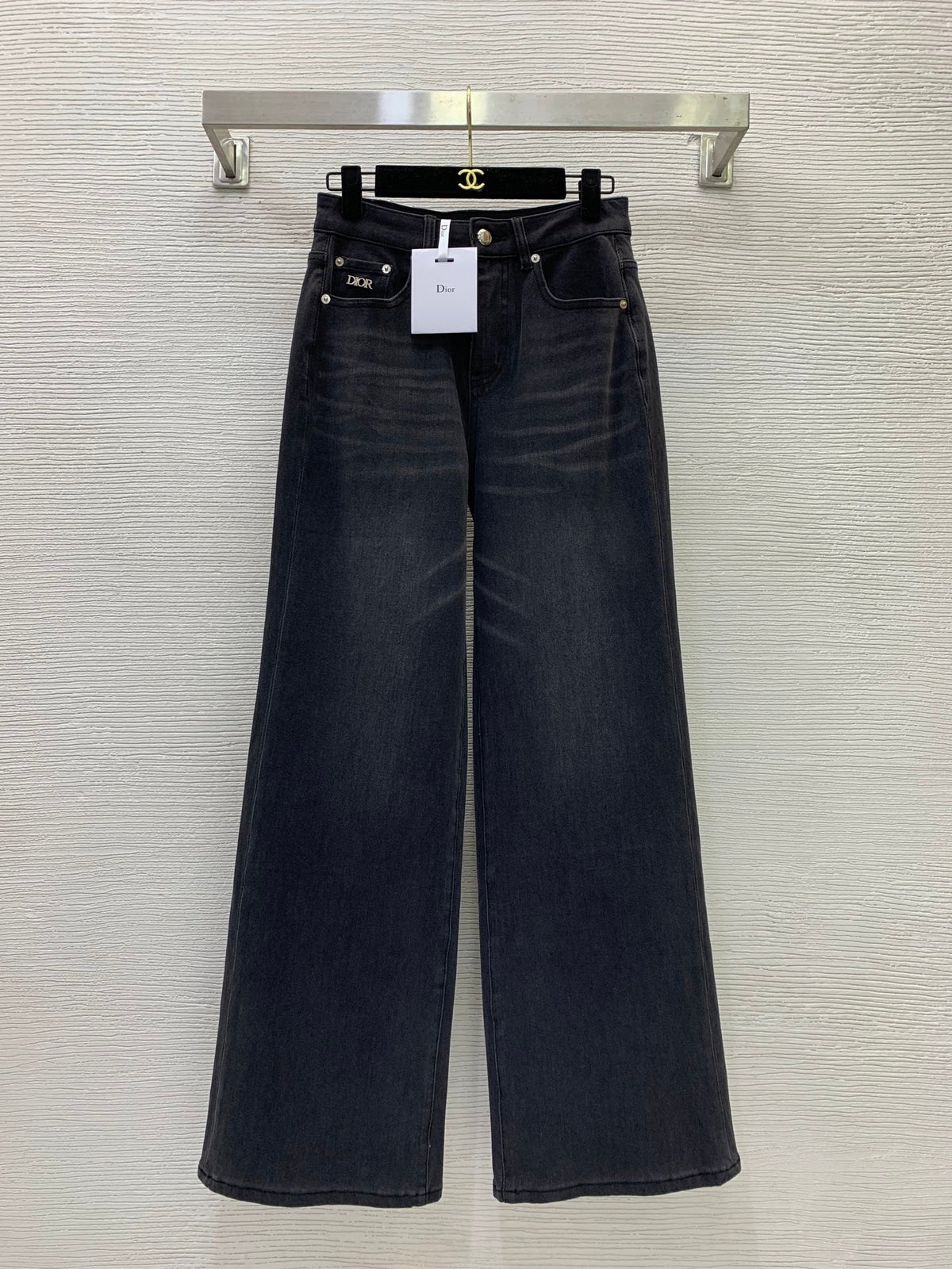Dior 26s Jeans Black Blue Denim 445206