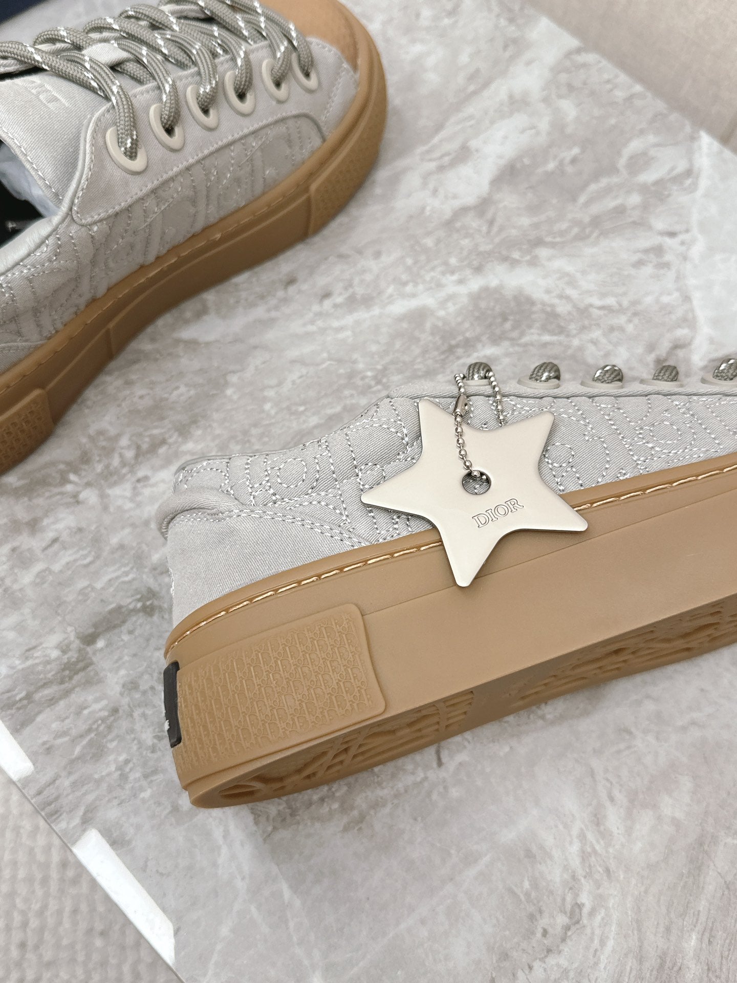 CD And Stone Island B33 Sneaker – Limited And Numbered Edition Grey Canvas