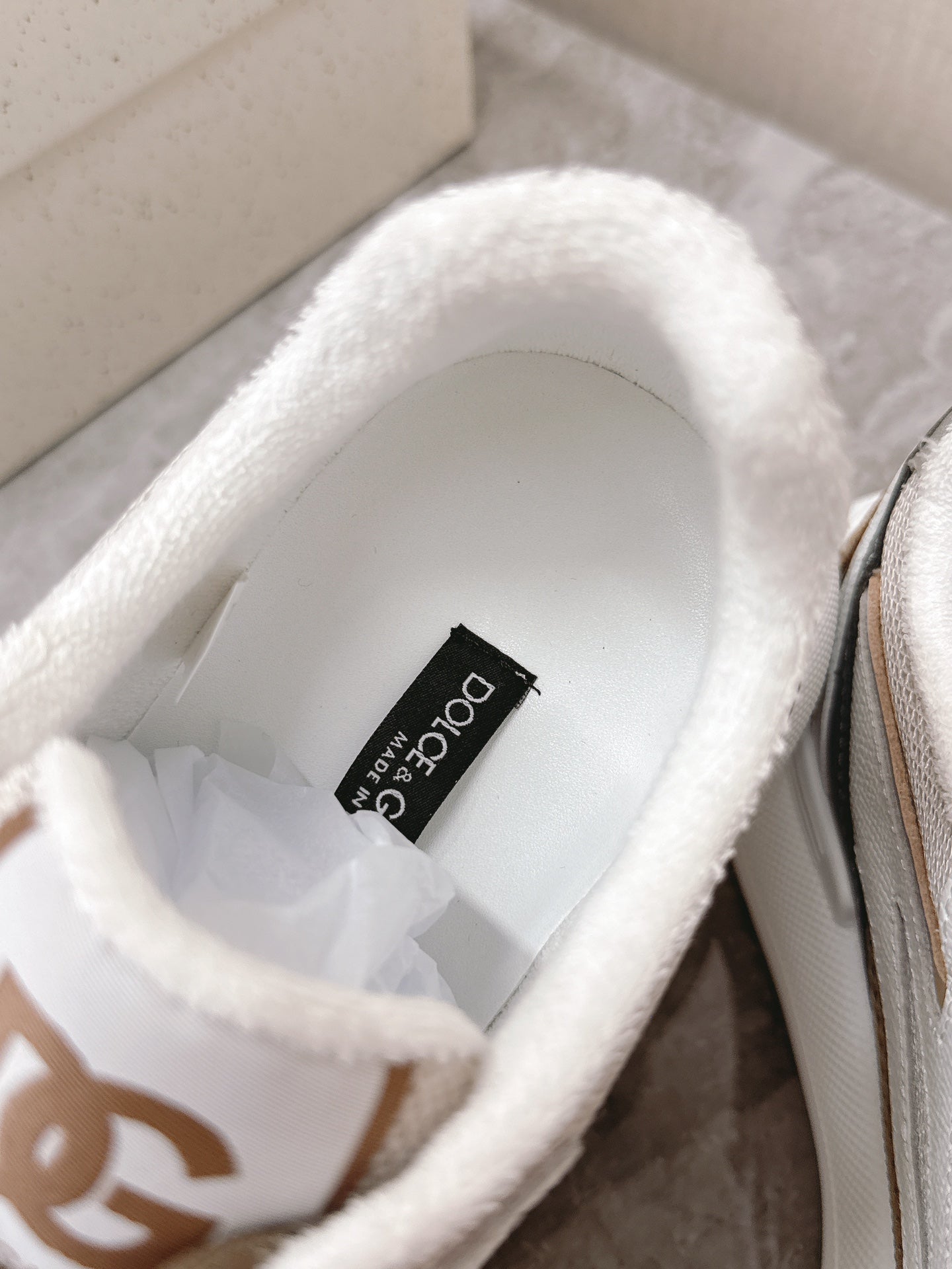 DC Chunky Sneakers Brown White Silver Cowhide & Mesh Lining 339127