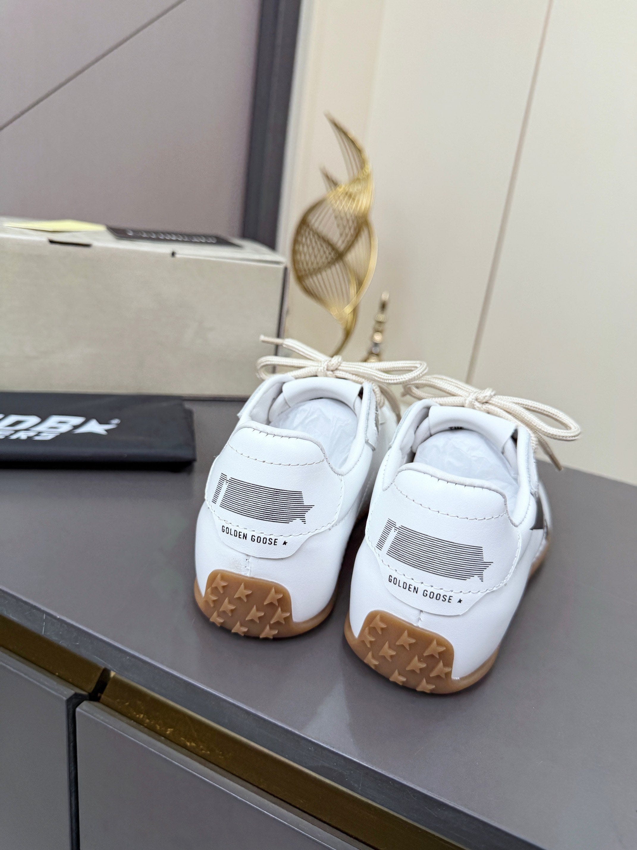 Golden Goose 26s Marathon Runner Sneakers White Leather 735861