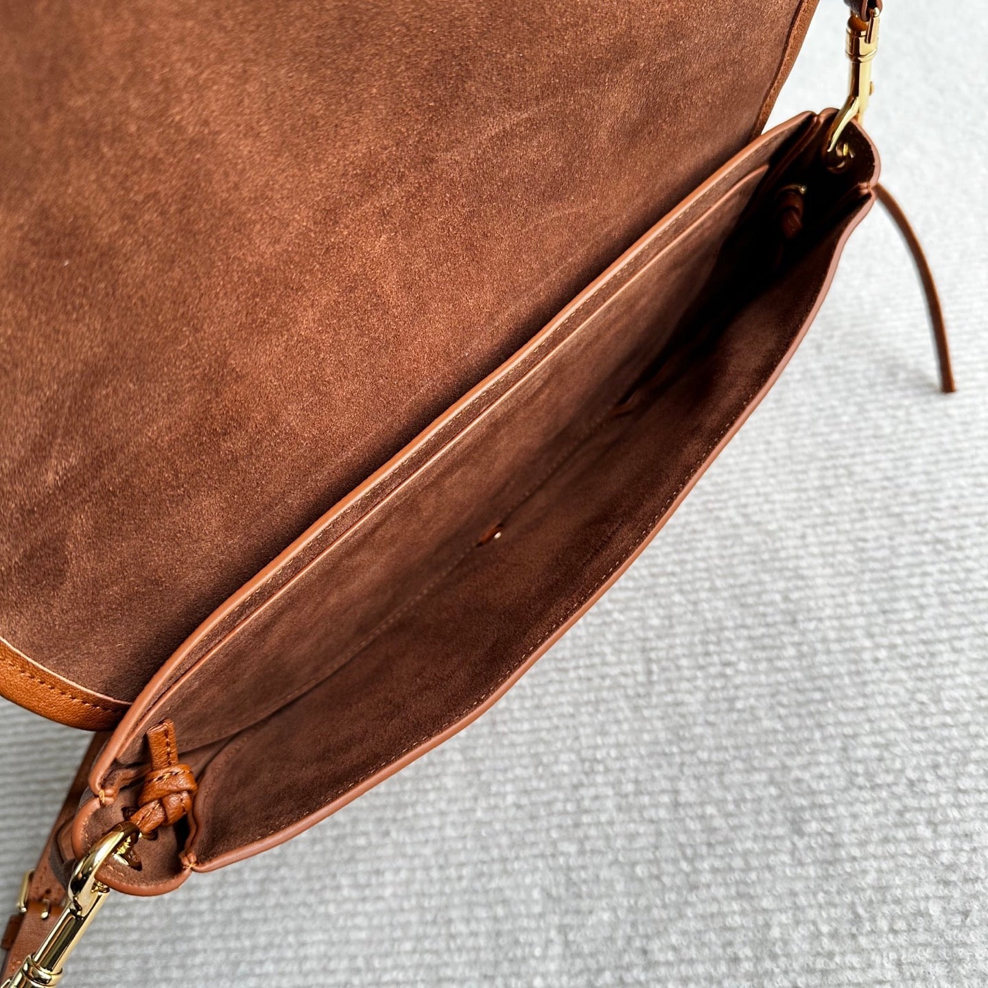 Celine Halfmoon Triomphe Small Bag 25cm Brown Lambskin