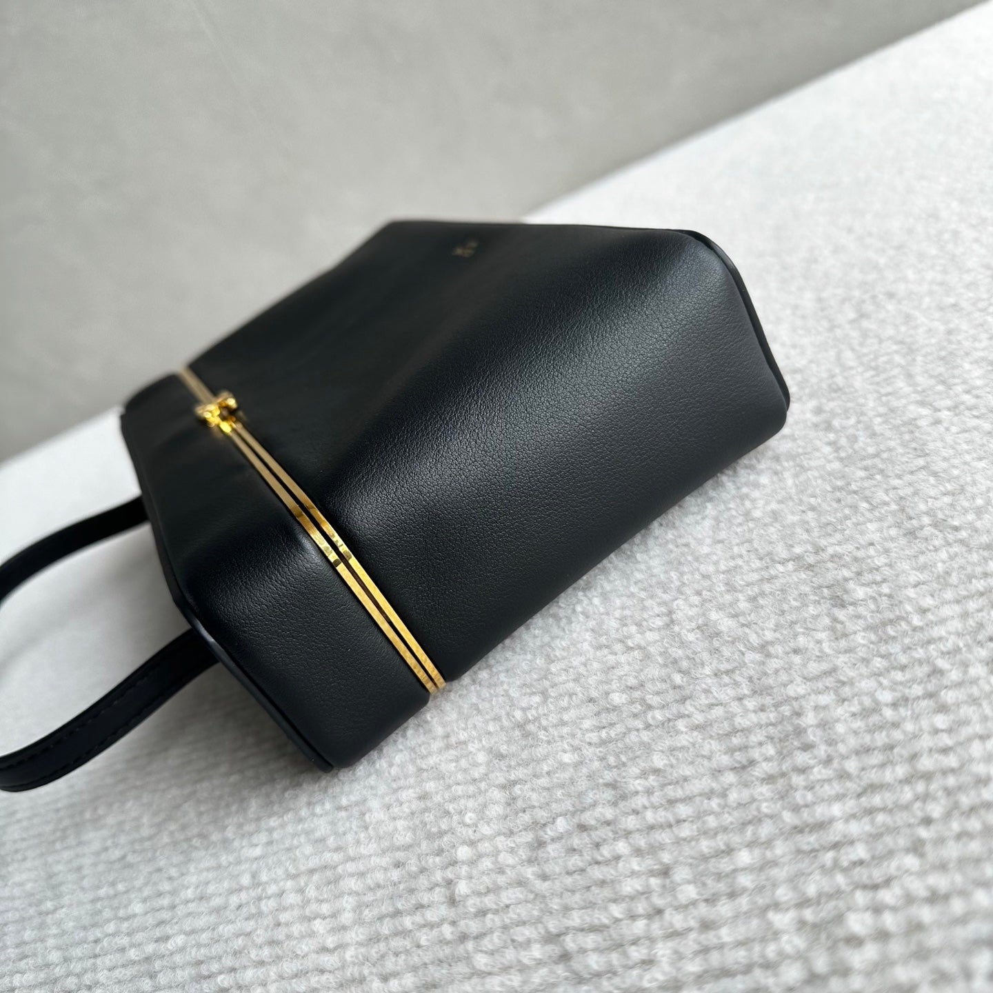 Celine 26s Rectangle Black Supple Calfskin