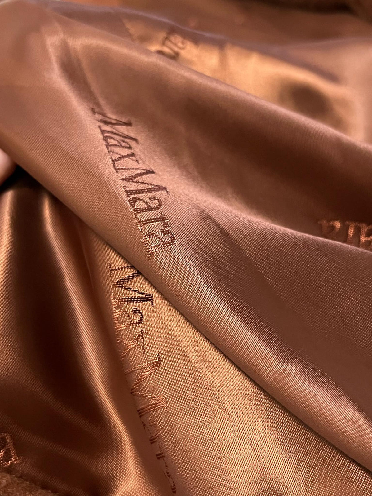 Max Mara 26s Teddy Bear Long Coat Camel Alpaca Wool Silk 429254