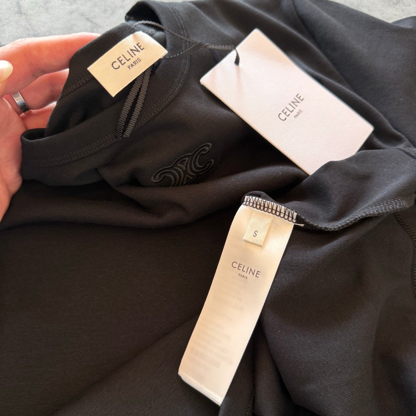Celine SS26 Slim Fit Embroidered T-Shirt Cotton 350450