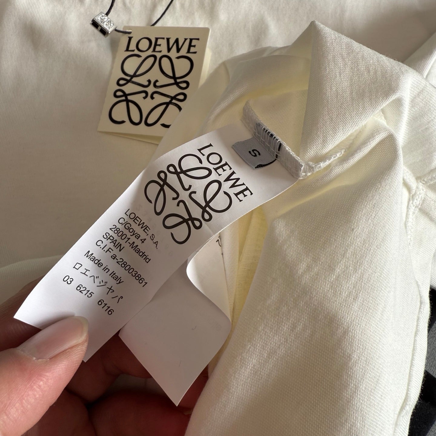 Loewe SS26 Chest-pocket Logo T-shirt Cotton 350465