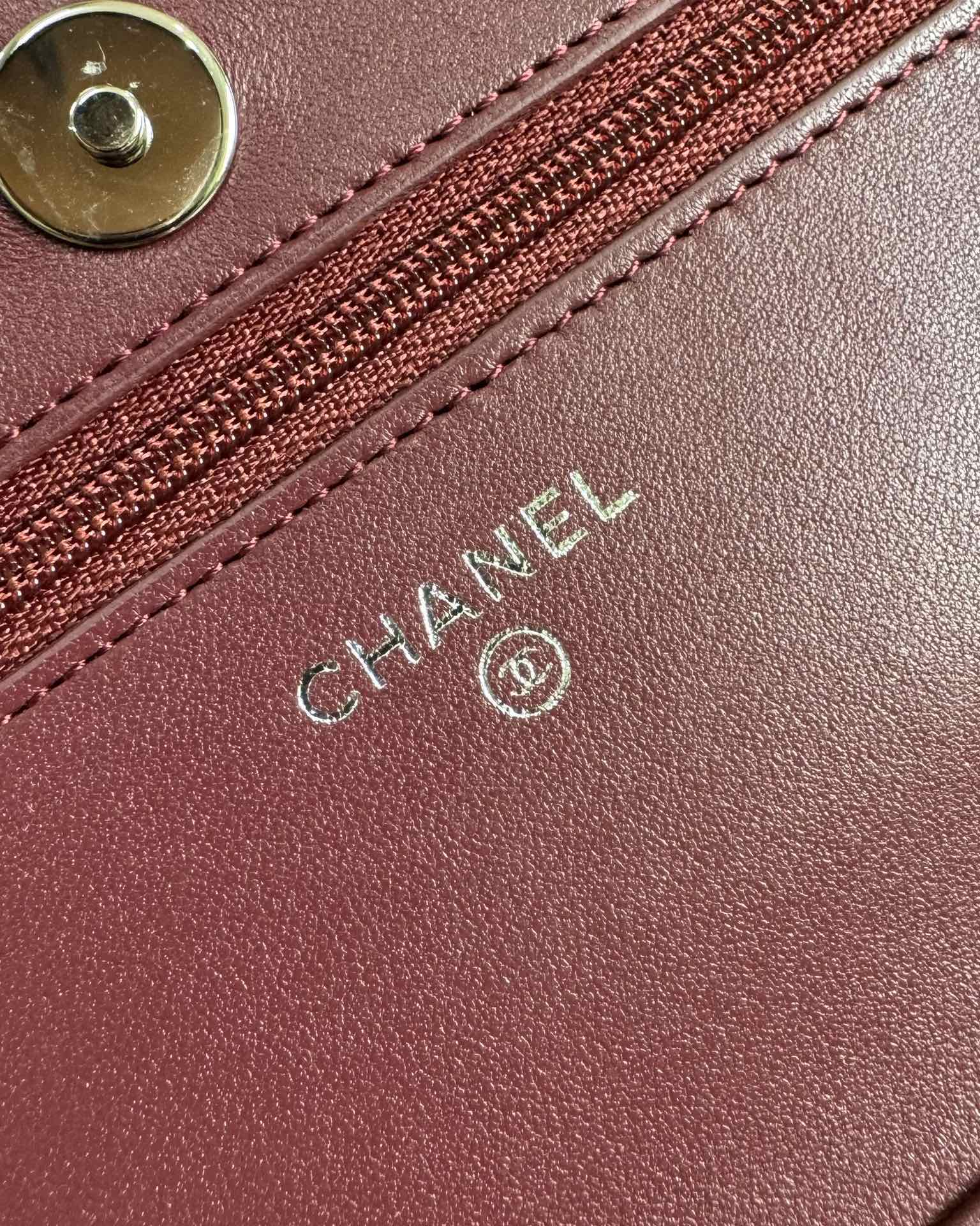 CC WOC 20cm Burgundy Lambskin GHW 223282