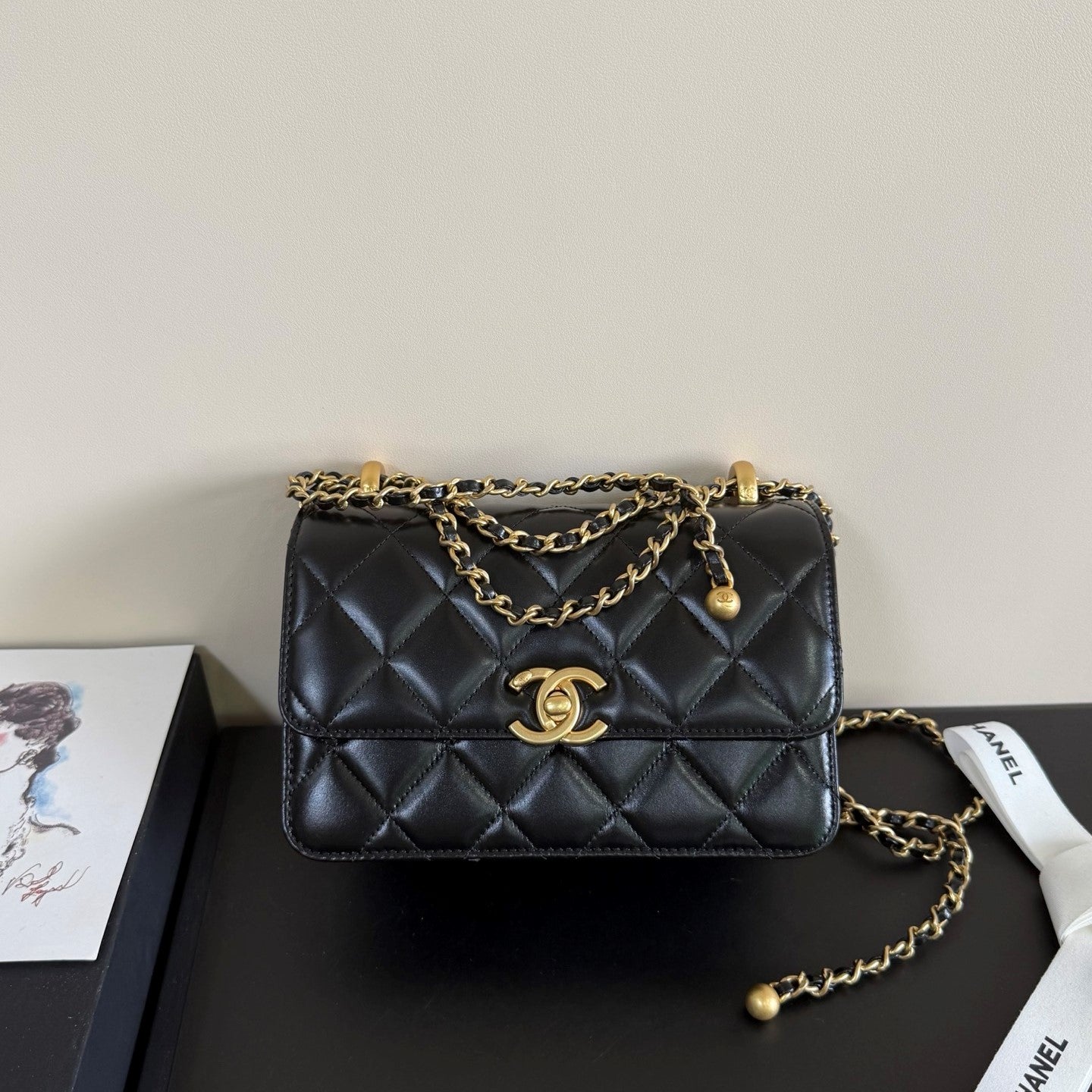 CC 24C Flap Bag Quilted Lambskin 214818