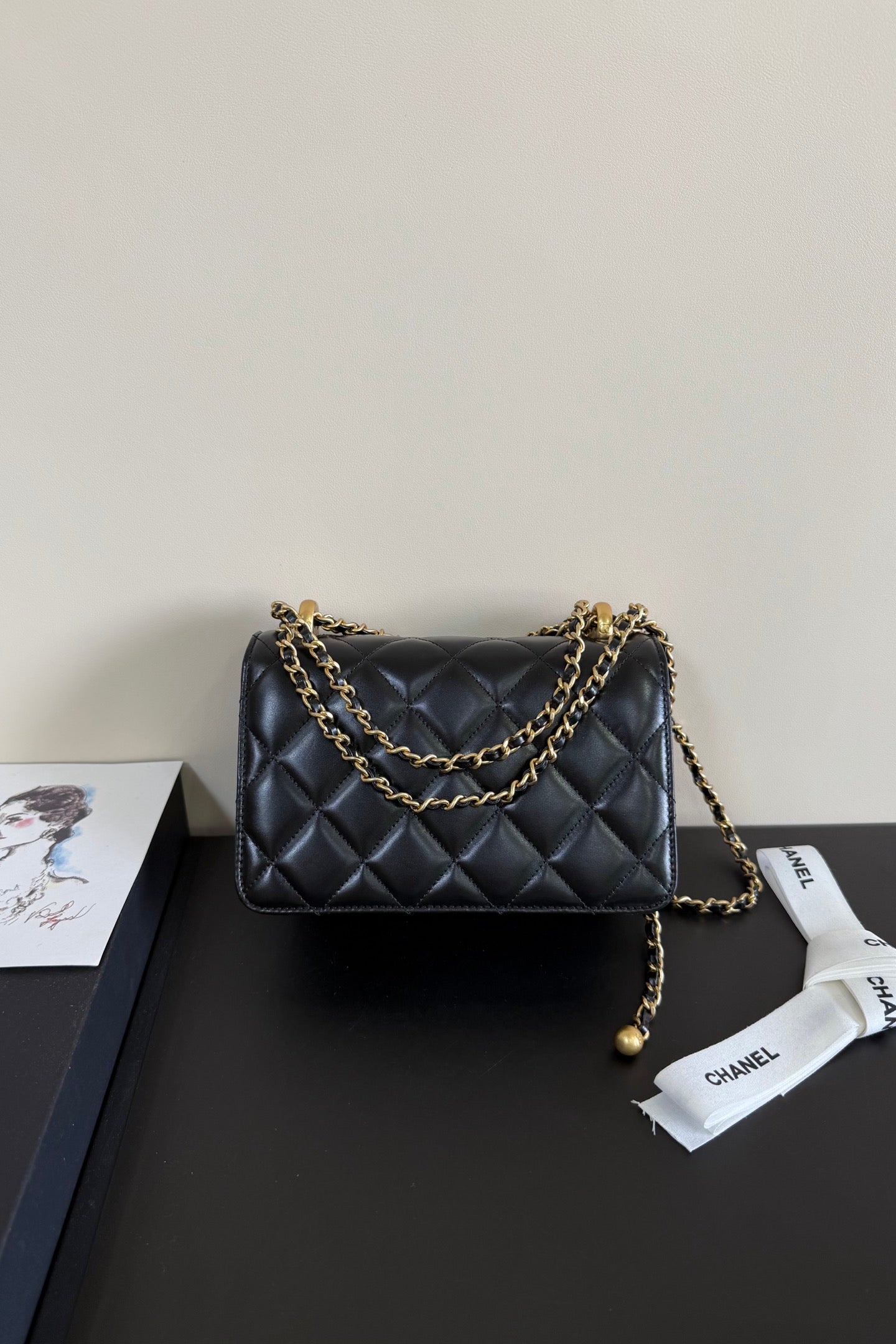CC 24C Flap Bag Quilted Lambskin 214818