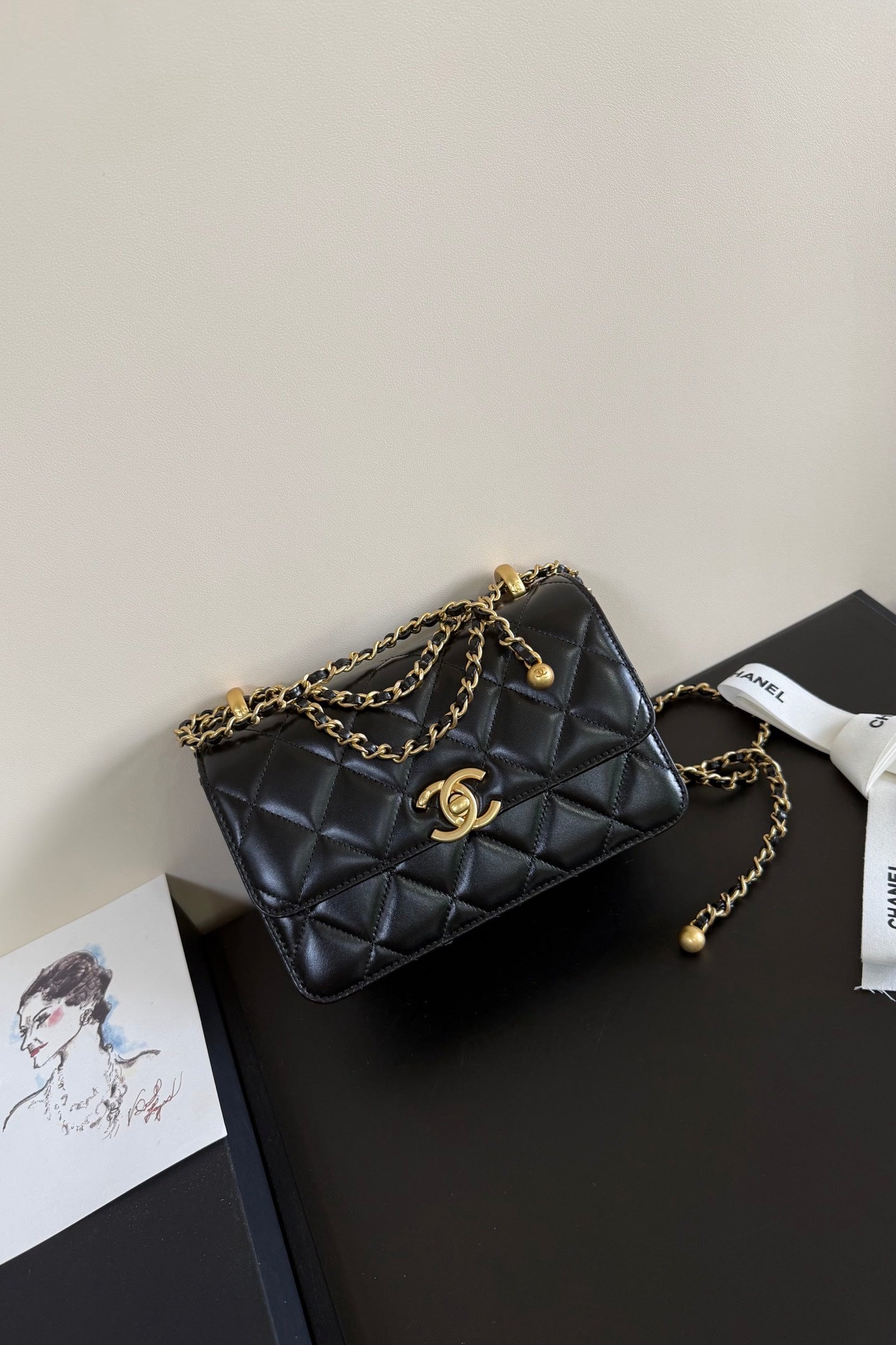 CC 24C Flap Bag Quilted Lambskin 214818