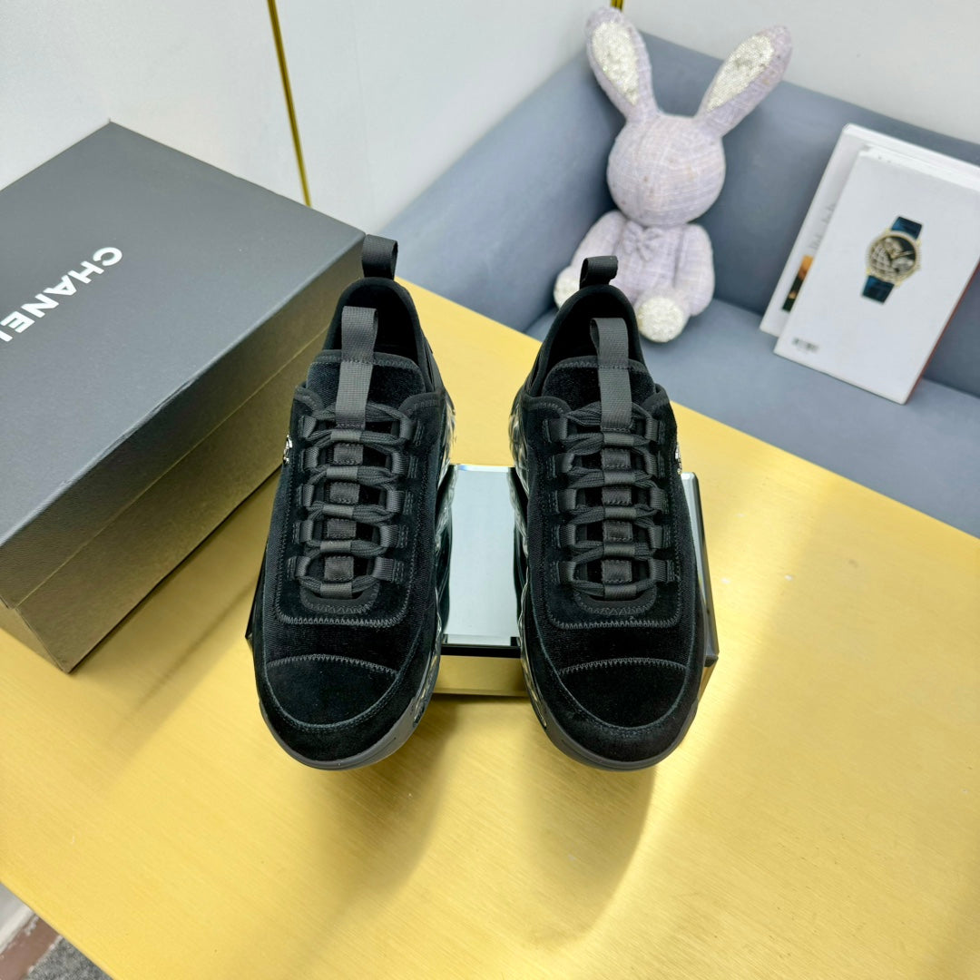 CC 26s Clear Sole Sneakers Black Velvet 139961