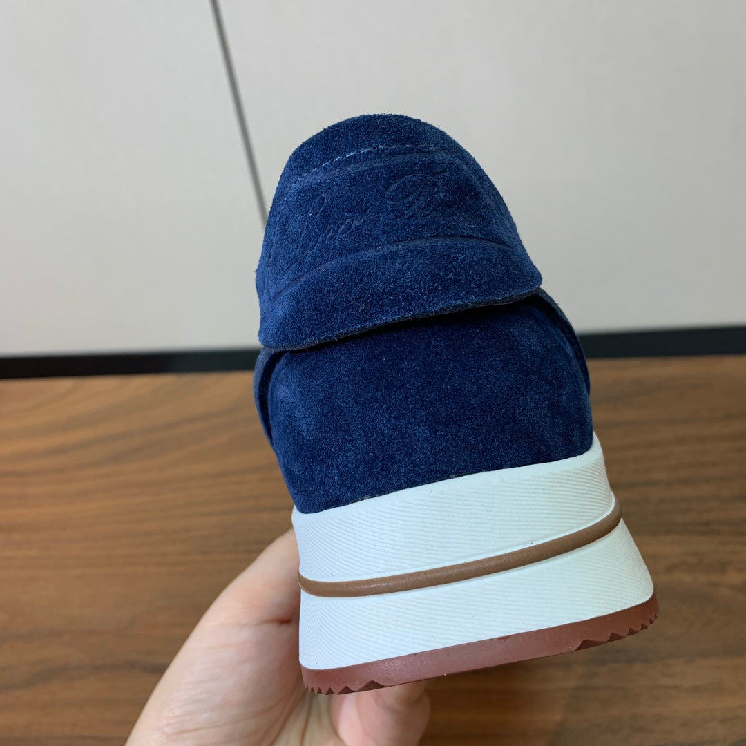 LP Week-End Walk Sneaker In Dark Blue Suede 984400