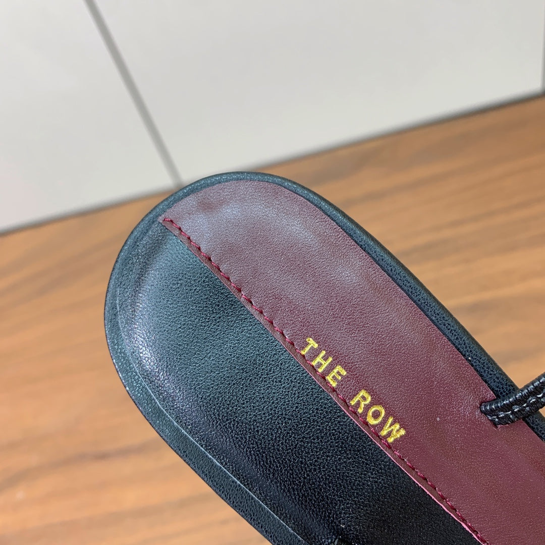 The Row Heel Sandals 30mmBlack Mix Burgundy Sheepskin 325423