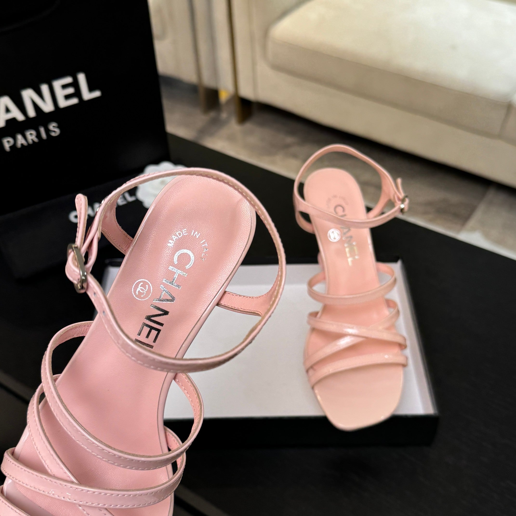 CC Cruise 25/26 Sandal 95mm Pink Patent Leather