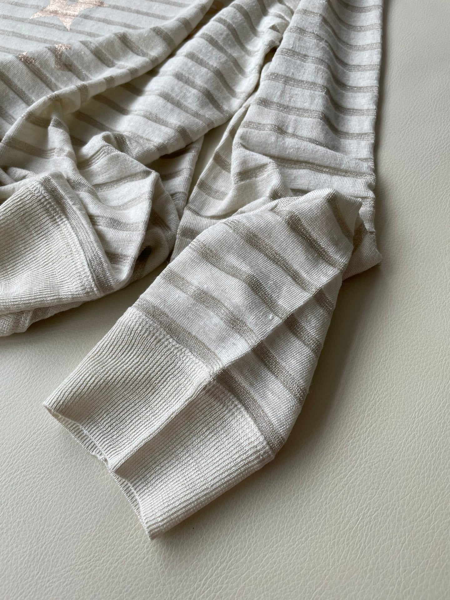 CD Long-sleeved Shirt White Linen Cashmere