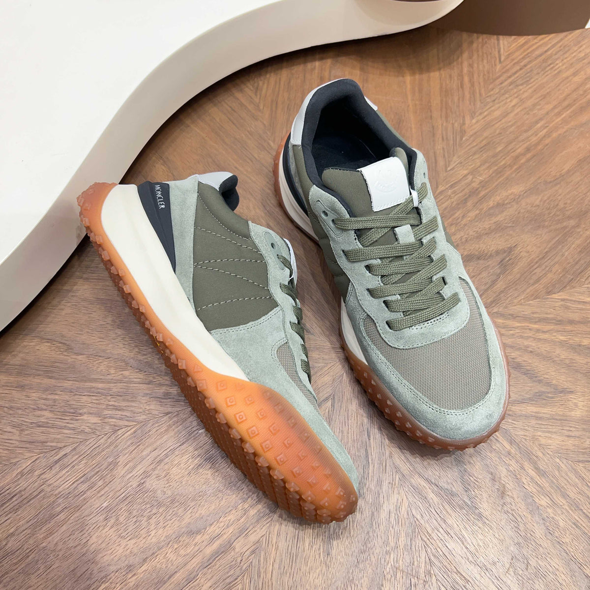 MC 26S CityTrek Men Sneakers 4cm Olive Fabric Suede 238814