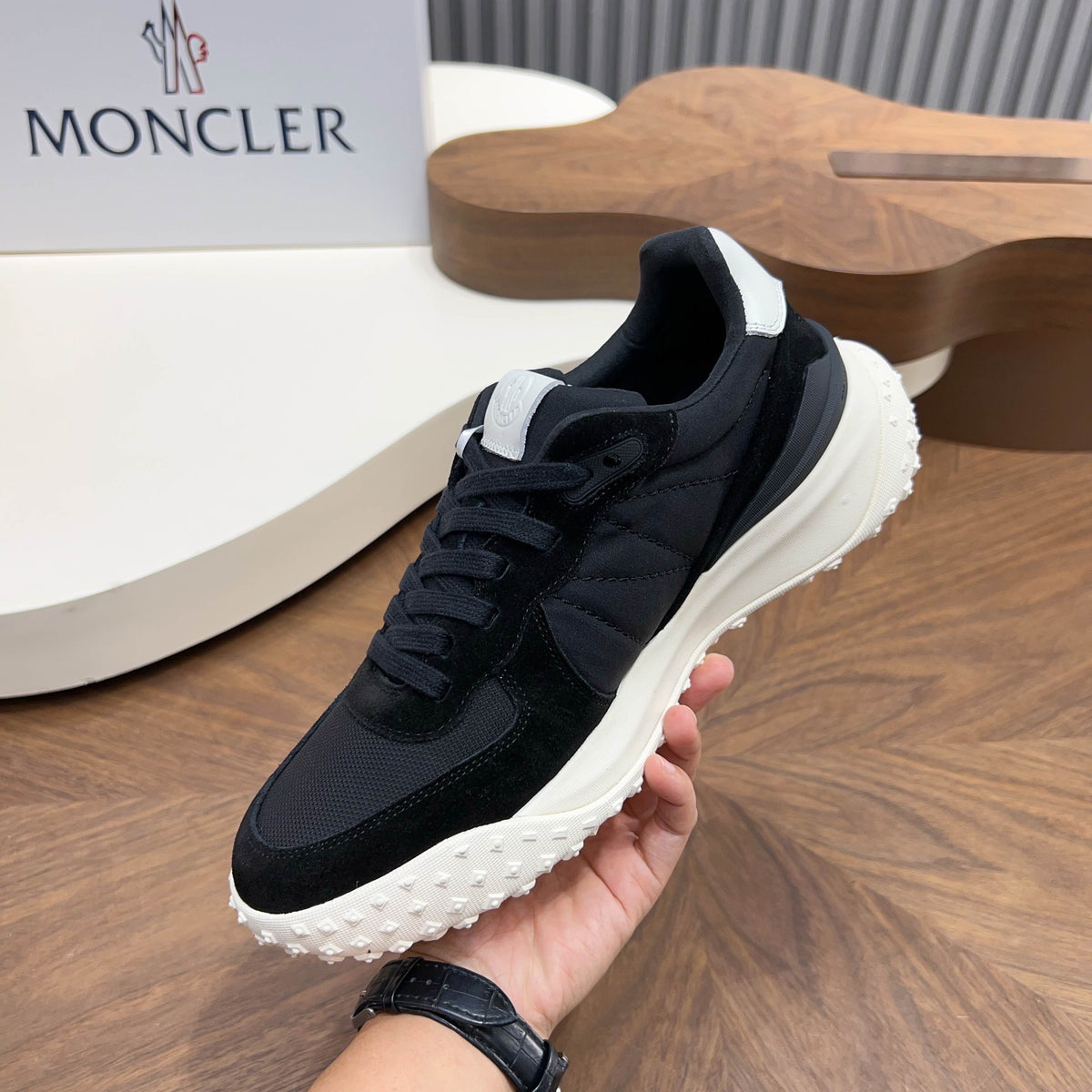 MC 26S CityTrek Men Sneakers 4cm Black Fabric Suede 239098