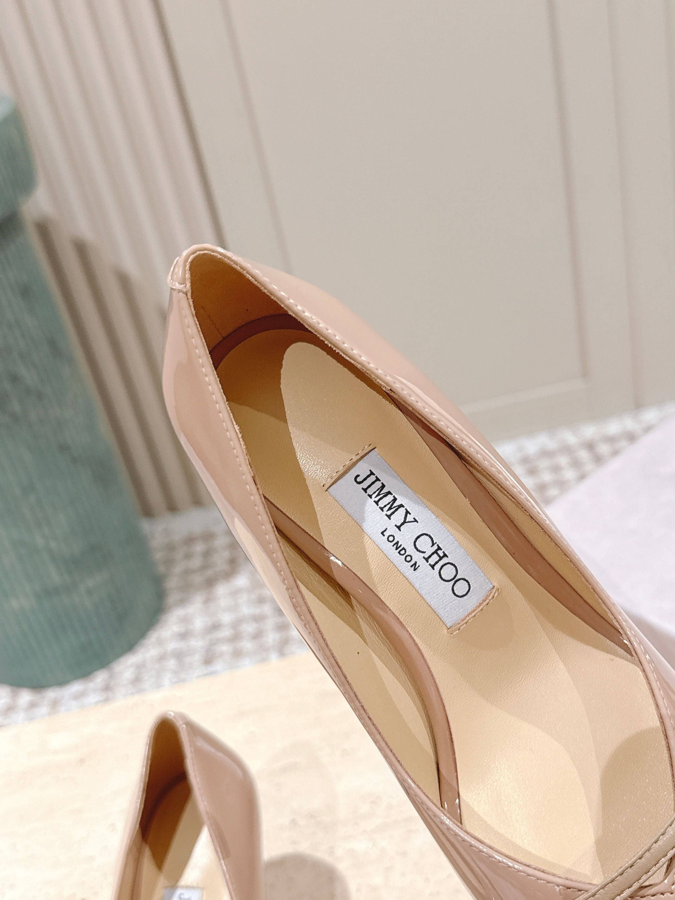 Jimmy 25 Amita Pump 65mm Ballet Pink Cowhide & Sheepskin 431863