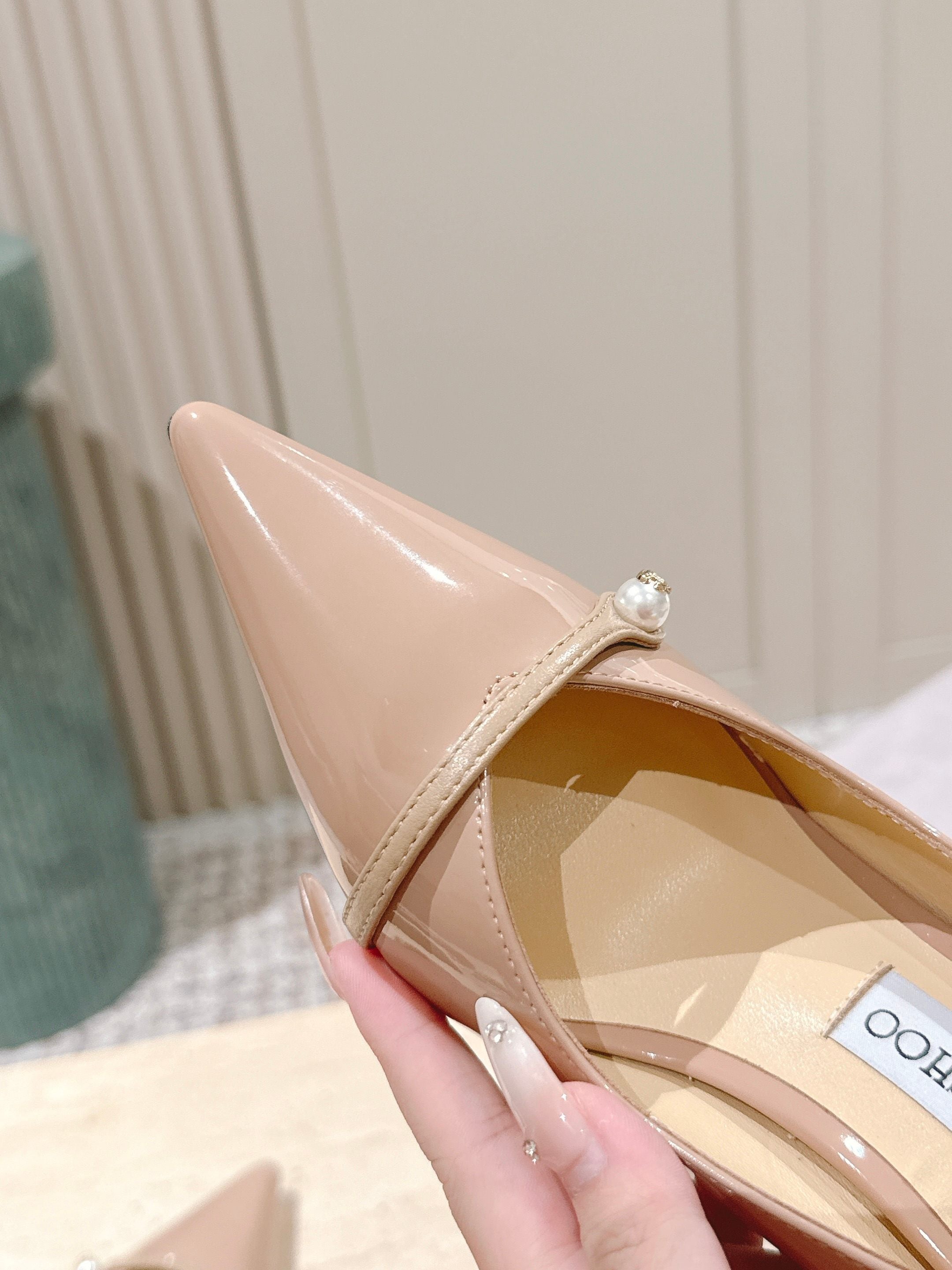 Jimmy 25 Amita Pump 65mm Ballet Pink Cowhide & Sheepskin 431863