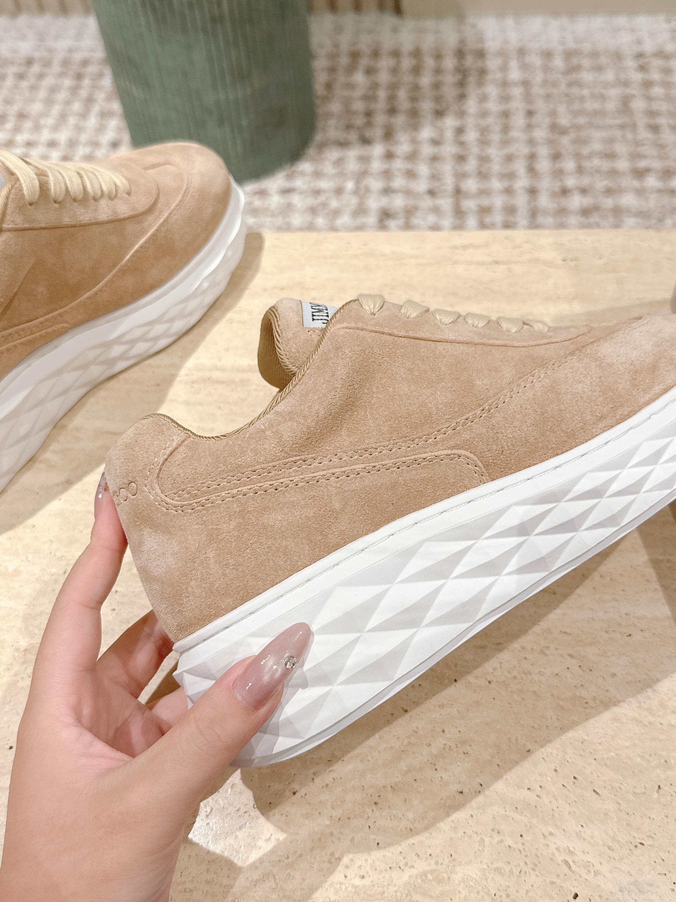 Jimmy JC x Malbon Diamond Maxi Sneaker Beige Suede Rubber 431883
