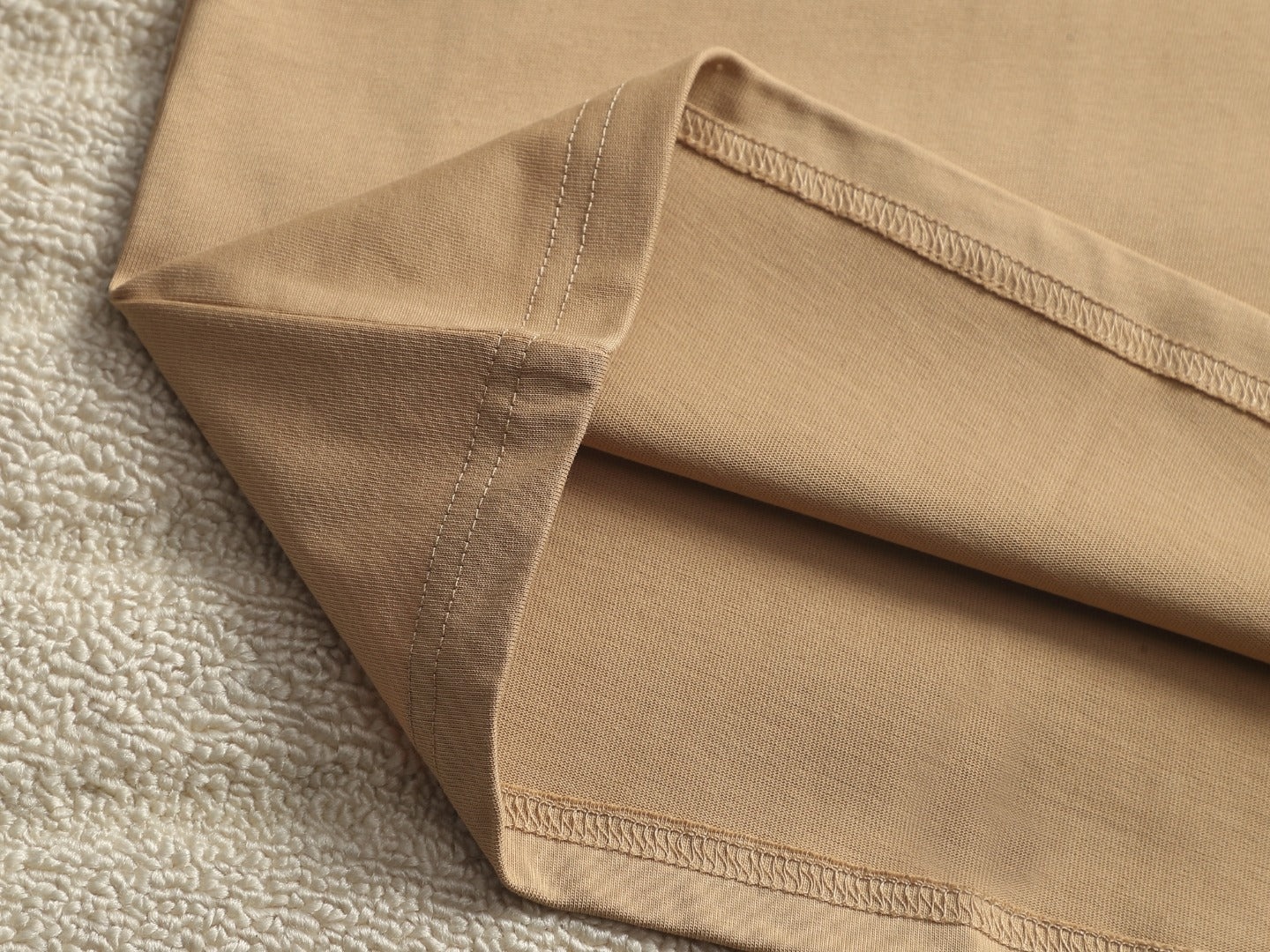 Burberry Men Oversized T-Shirt Beige Cotton