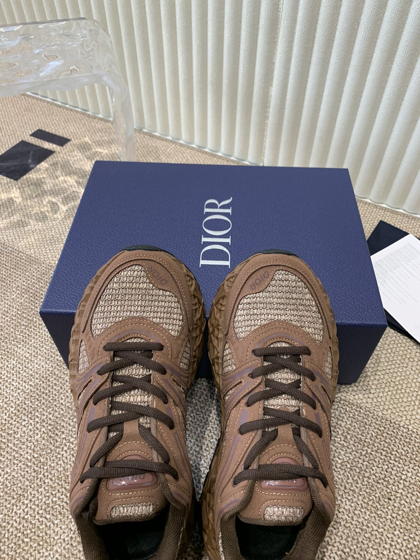 CD Sneaker B35 In Brown Suede And Fabric 113129