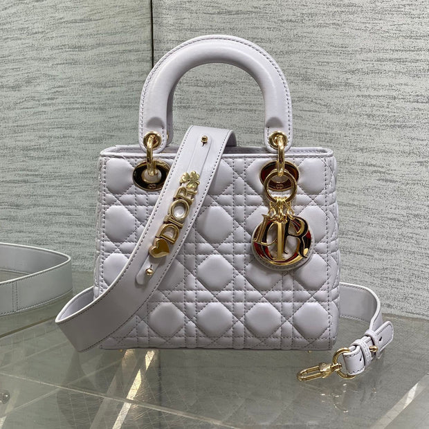Dior 2026 Mini Lady Dior Bag Glacier Blue Lambskin 270717
