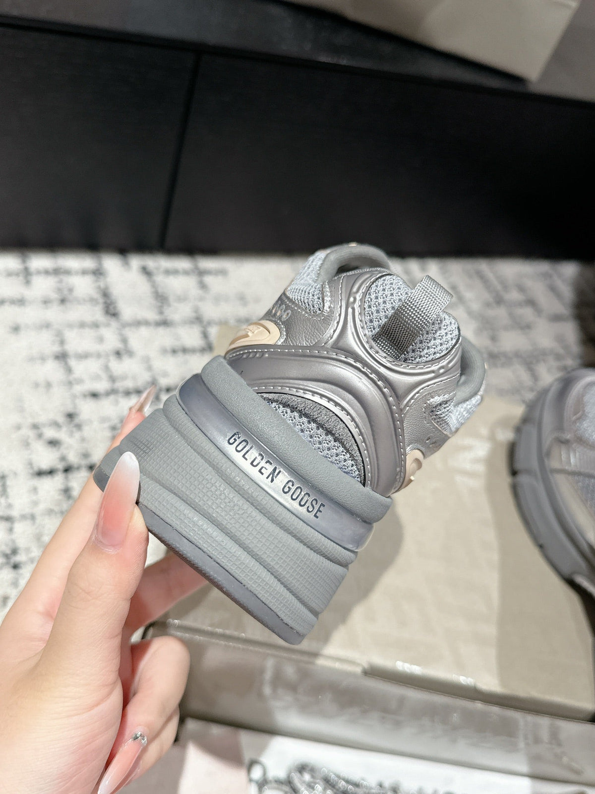 GGDB Marathon Sneakers Silver Mesh 980470