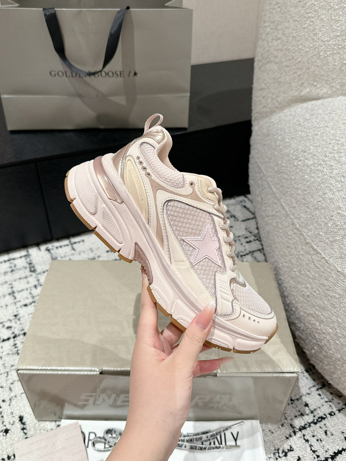 GGDB Marathon Sneakers Pink Mesh 980471