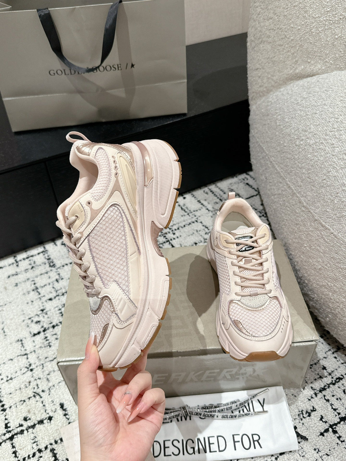 GGDB Marathon Sneakers Pink Mesh 980471