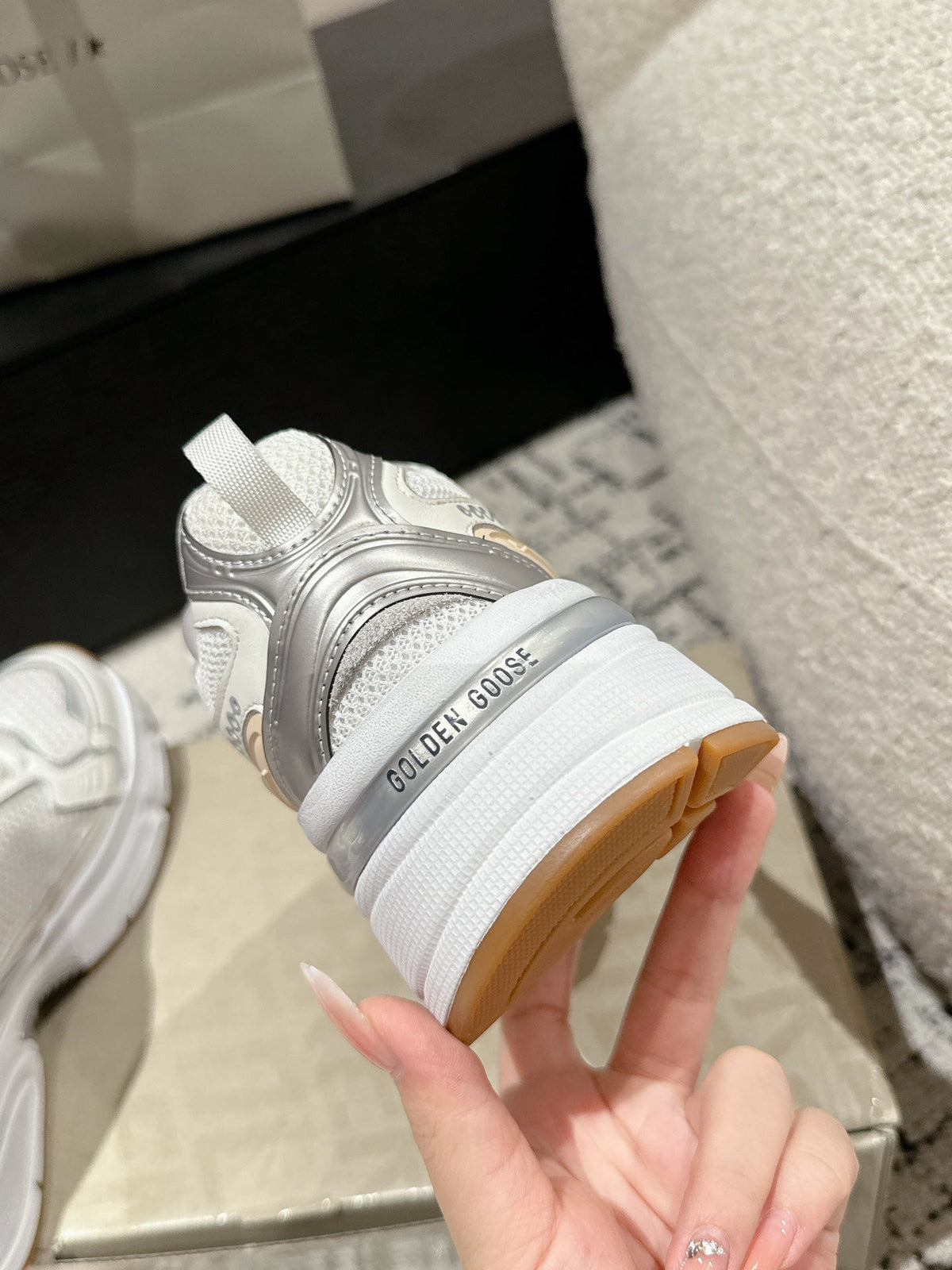 GGDB Marathon Sneakers White Silver 980473