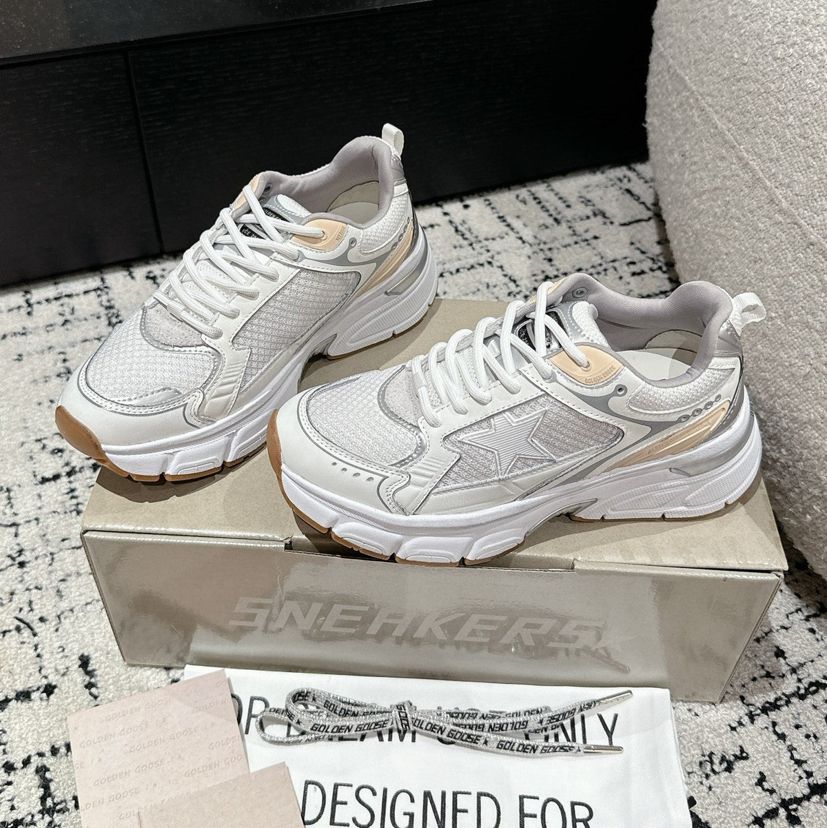 GGDB Marathon Sneakers White Silver 980473