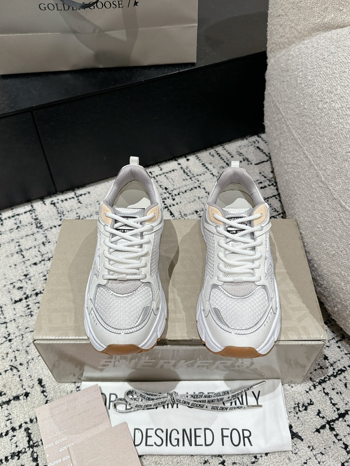 GGDB Marathon Sneakers White Silver 980473