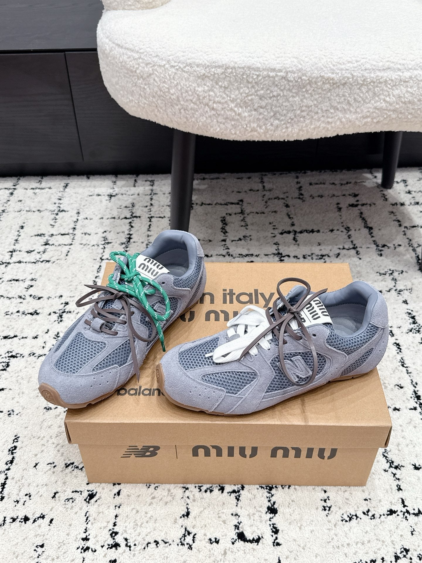 Miu 530 Casual Sneaker Light Purple Suede Mesh 880615