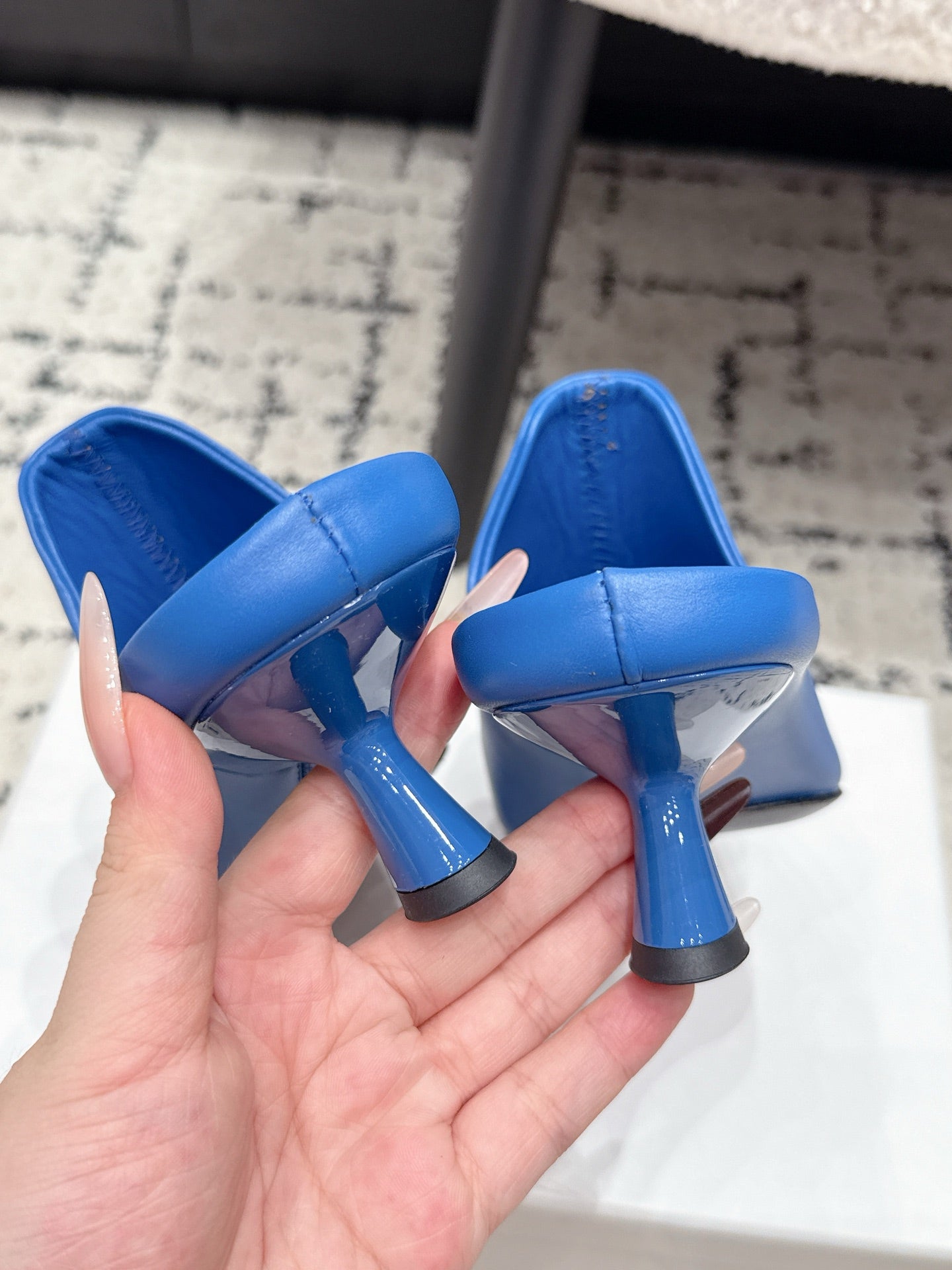 Loewe Emily Mule Blue Lambskin 880826