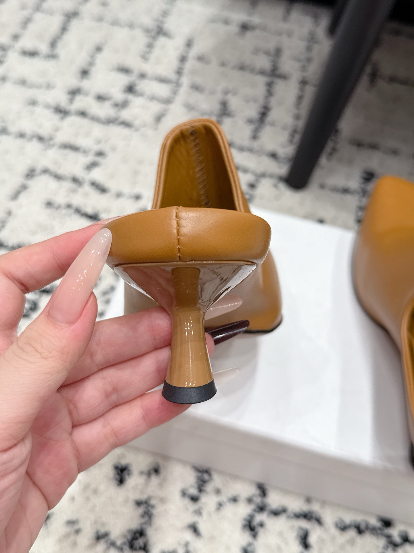 Loewe Emily Mule Tan Brown Lambskin 880827