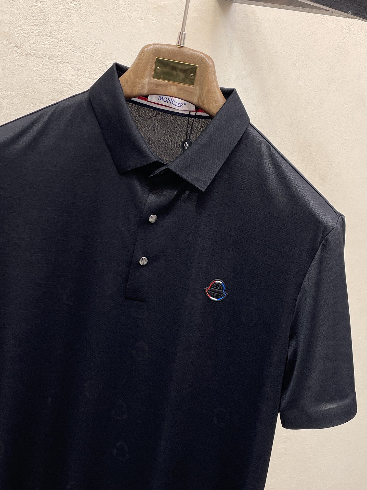 Moncler Men Polo Shirt Black Cotton 02