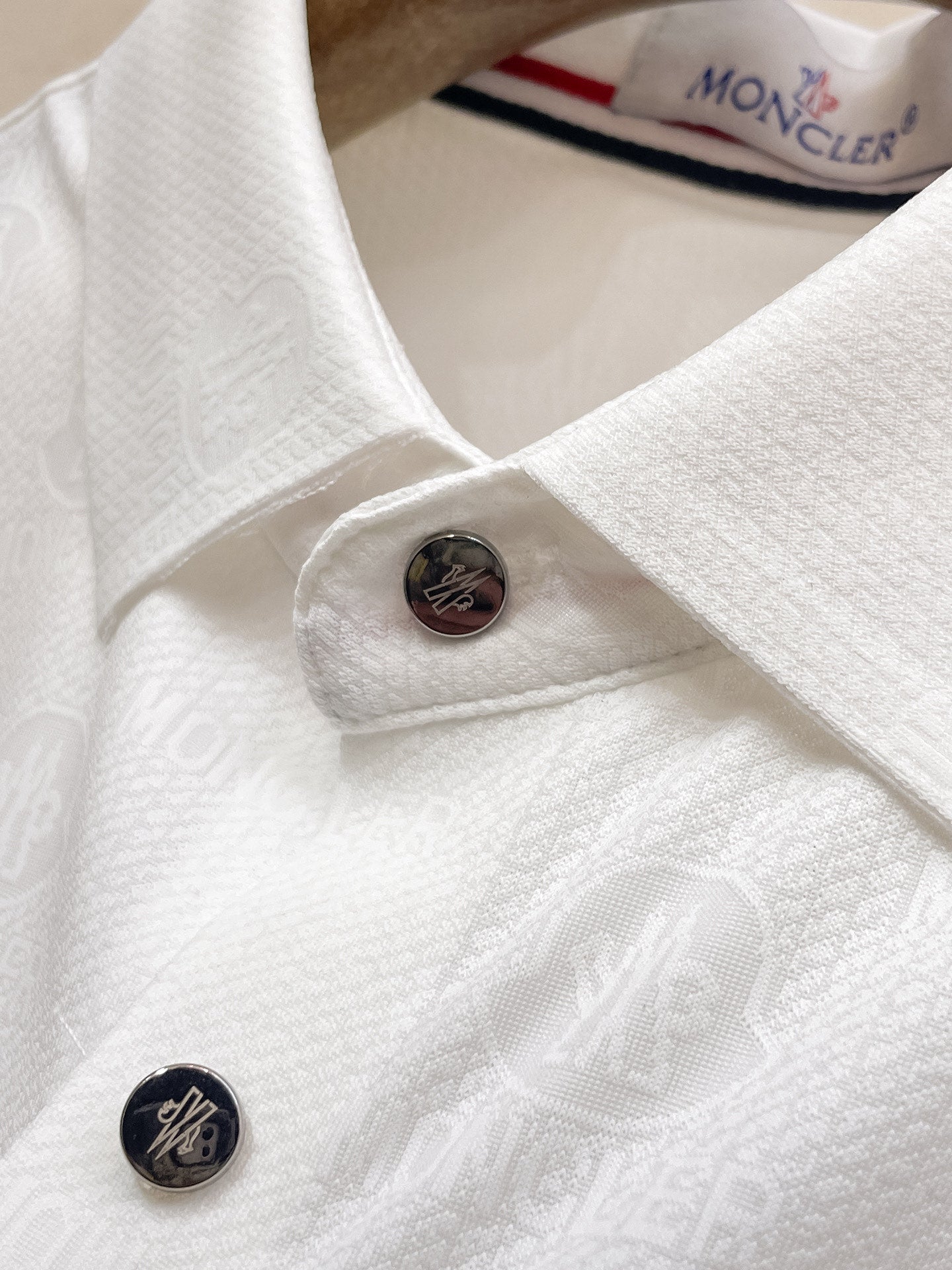 Moncler Men Polo Shirt White Cotton 01