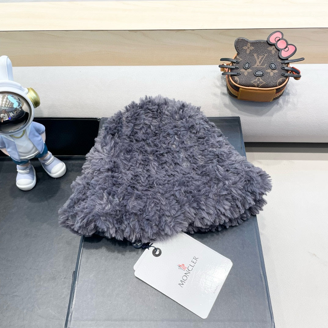 BUCKET HAT IN SLATE GRAY FLEECE 435041